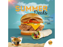 The Sauce Burger Cafe Summer Deal 2 For Rs.1199/- +Taximage-1140